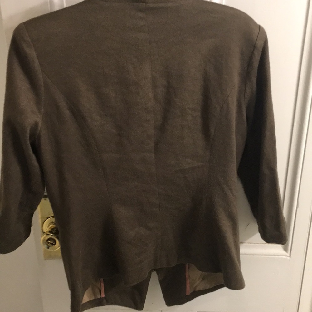 Olive asymmetrical jacket from Anthropologie - Picture 3 of 3